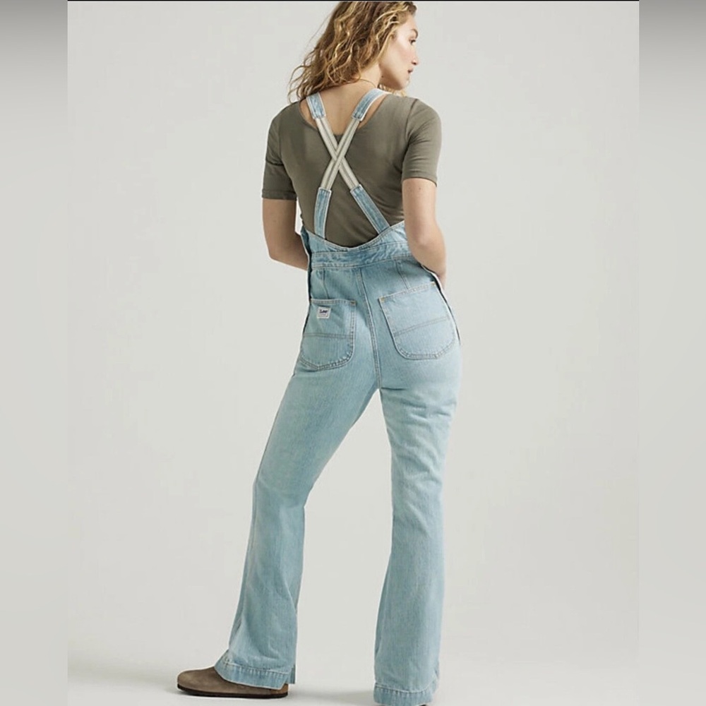 Light Wash Denim Overalls - Women Jeans